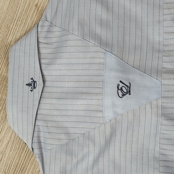 ENGLISH LAUNDRY Long Sleeve Cuffed Shirt with Embroidered Detail XL - Picture 7 of 9